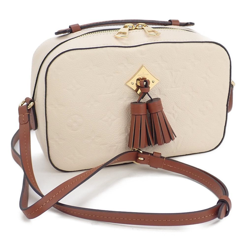Louis Vuitton Monogram Emplant Saintonge Shoulder Bag Creme Caramel